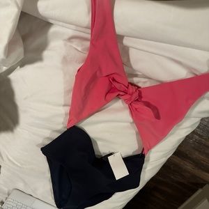 H&M color block swim suit